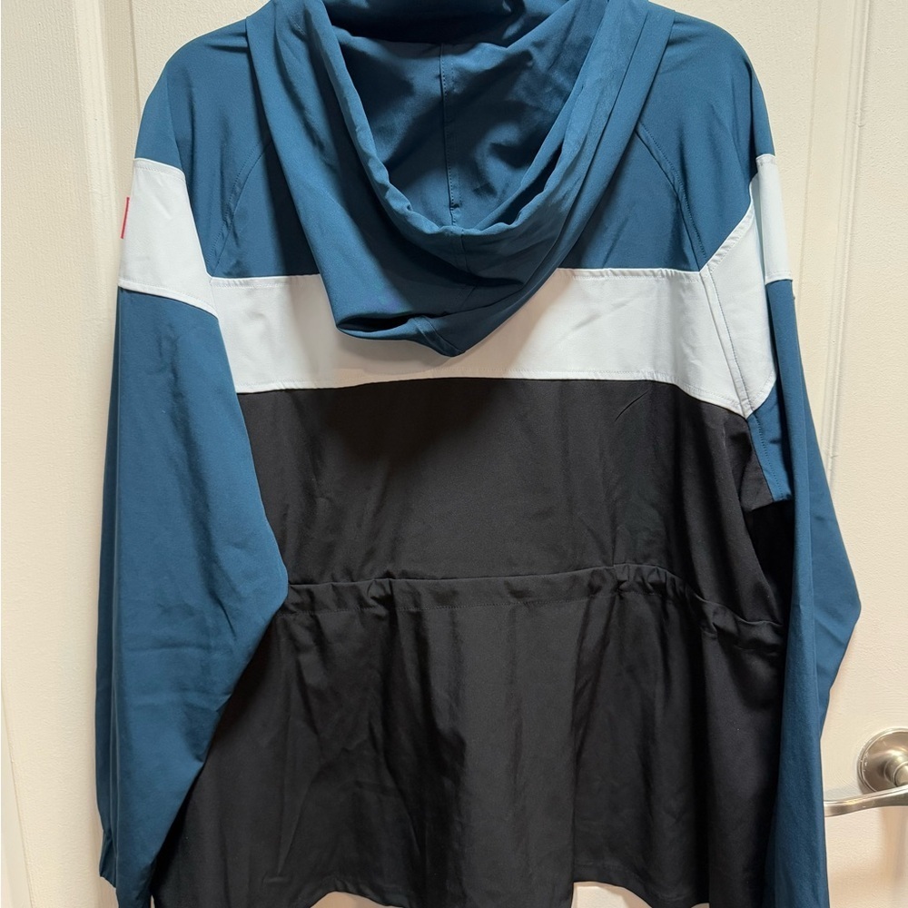 Mind Body Love Colorblock Hooded Windbreaker size 1X - Picture 4 of 8